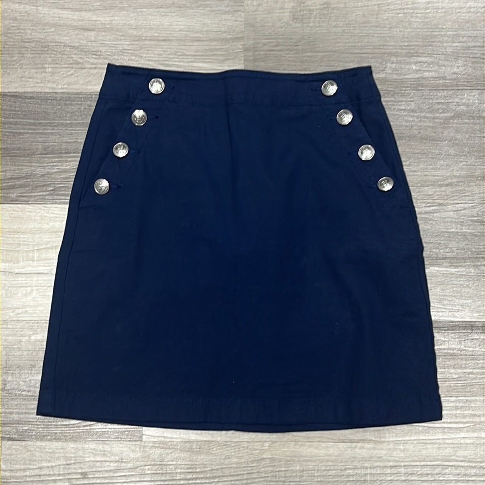 LOFT Blue Mini Pencil Skirt for Work